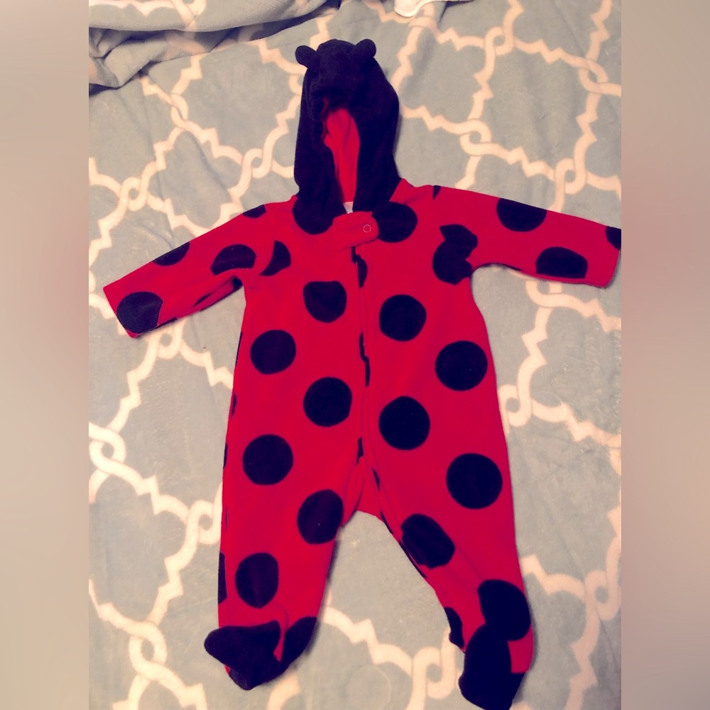 Ladybug Fleece onesie